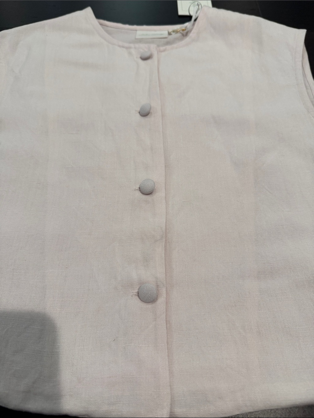 Julia Amory Blair linen Top Pink - Picture 2 of 5